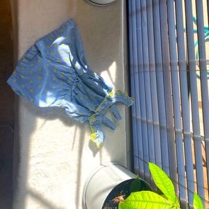 Daisy embroidered romper